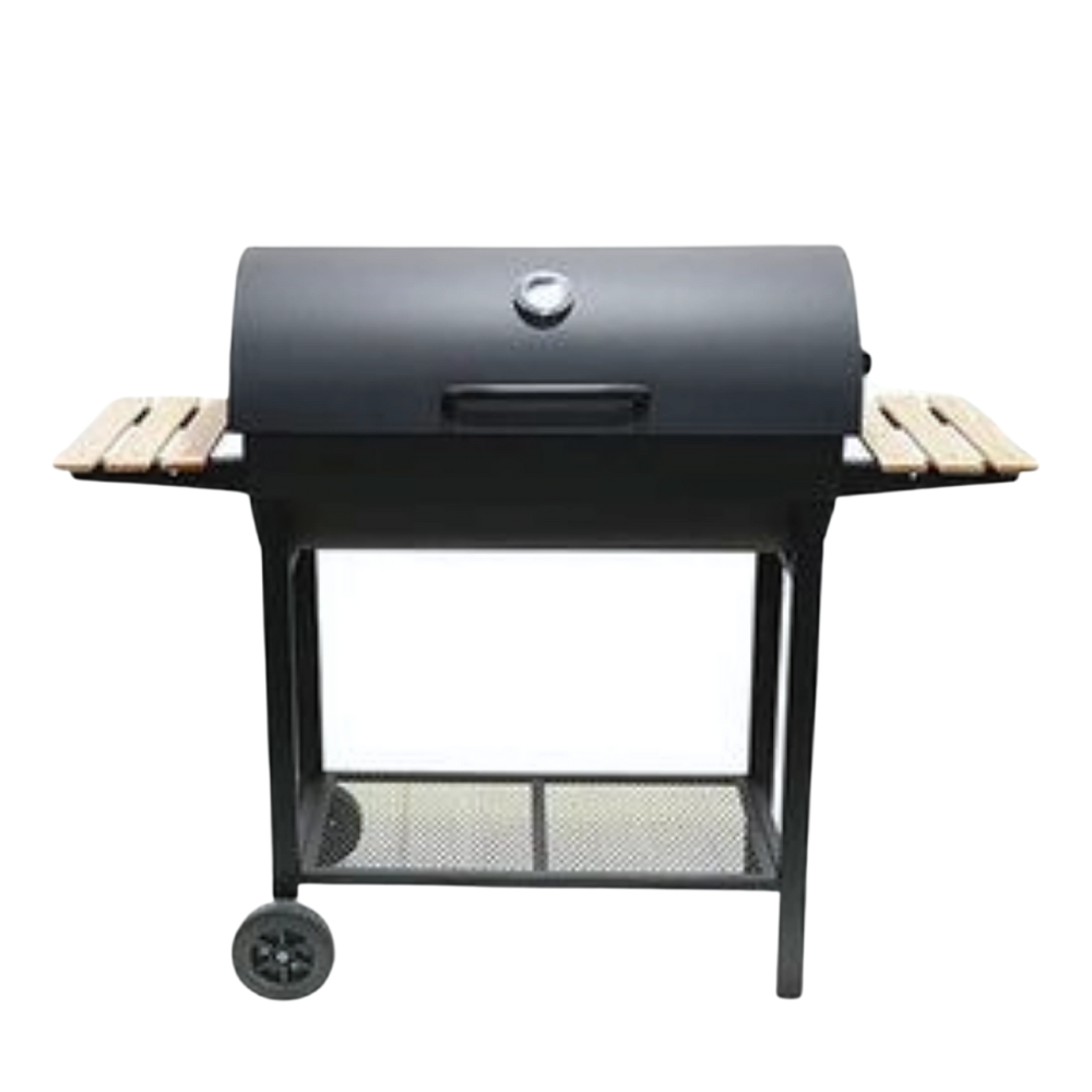 Charcoal Grill with Double-Sided Tabletop