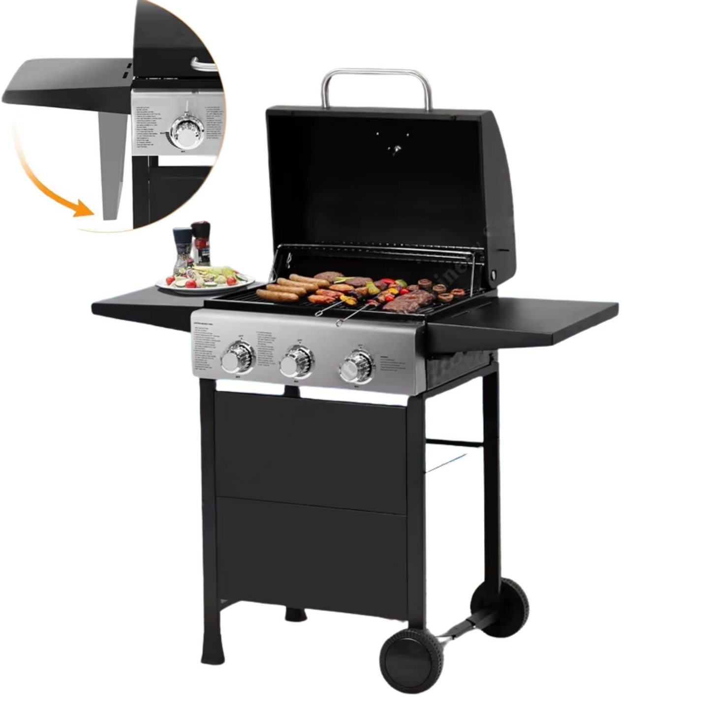Outdoor 3 Burners Gas Grill