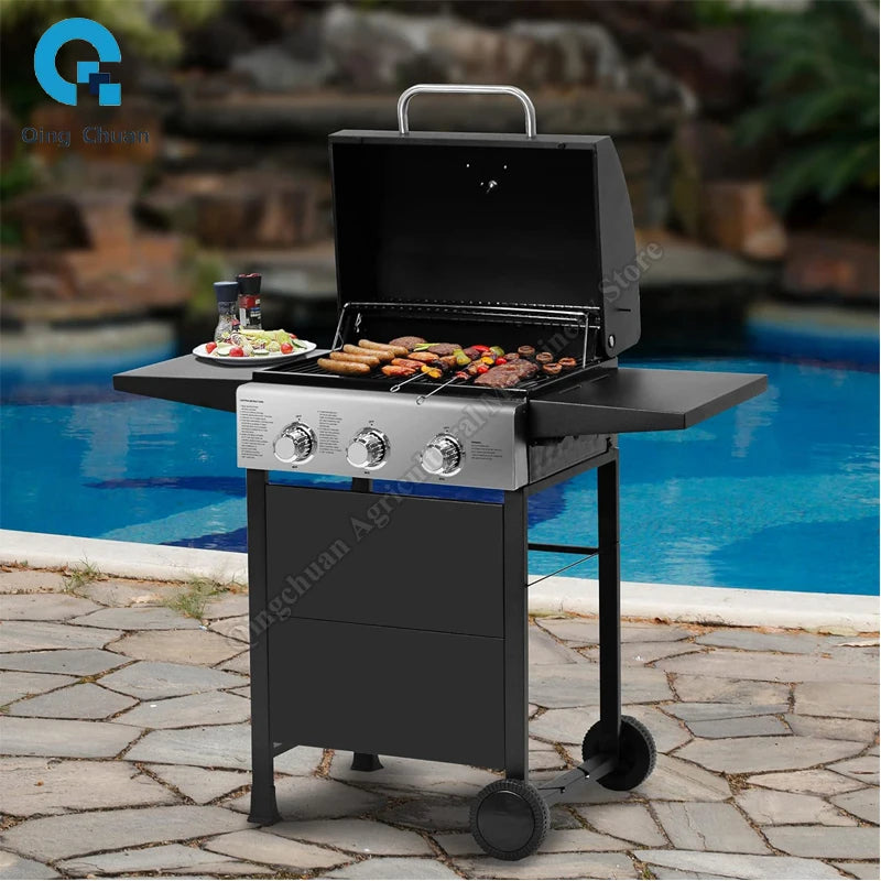 Outdoor 3 Burners Gas Grill