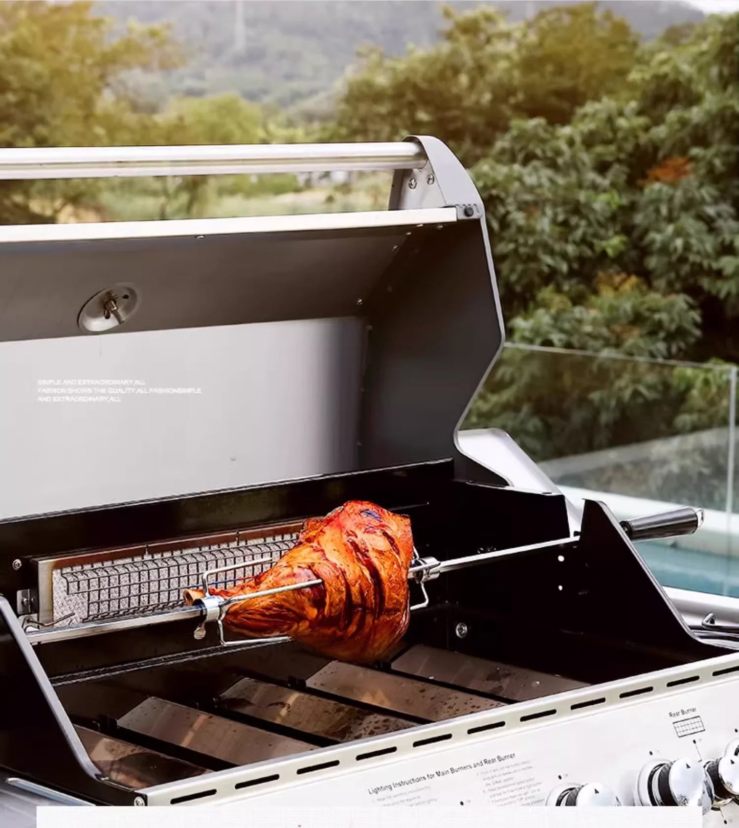 Embedded Built-in Gas Grill Head