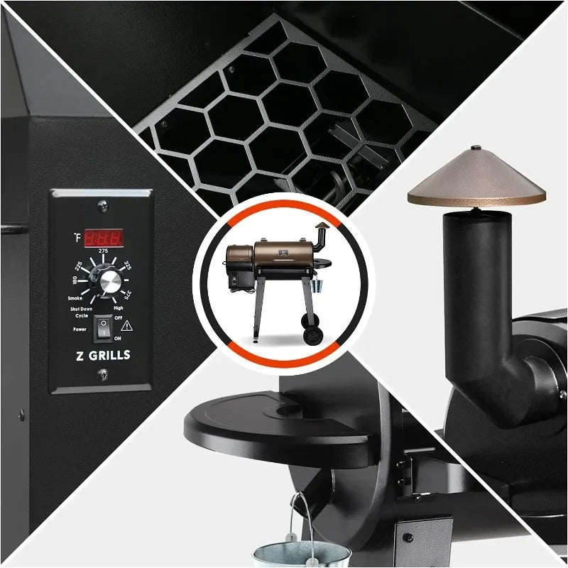 Wood Pellet Grill & Smoker 6-in-1 BBQ Grill