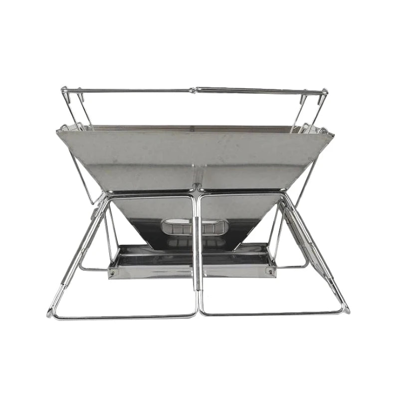 Folding Grill Fire Pit and Grill