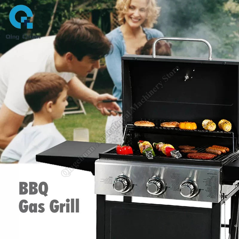 Outdoor 3 Burners Gas Grill