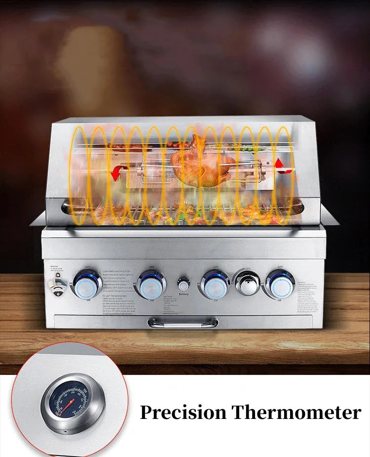 Embedded Built-in Gas Grill Head