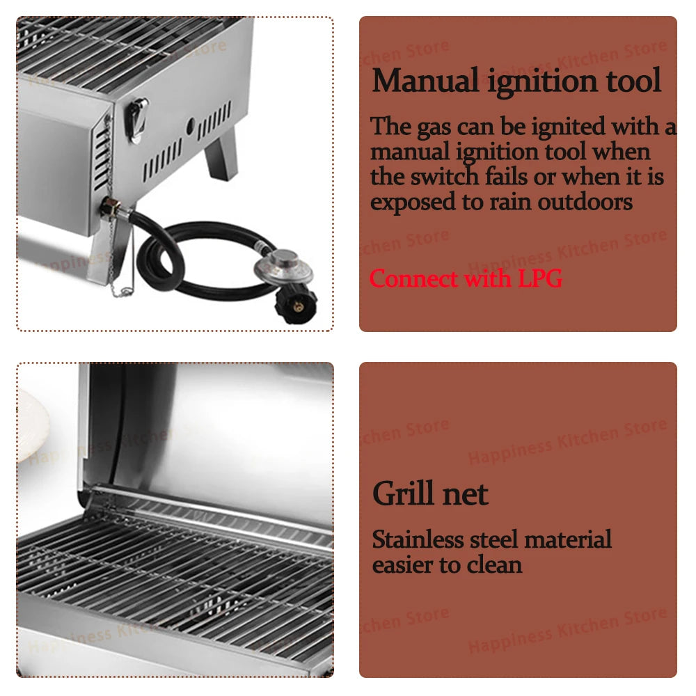 Barbecue Grill Stove - 2-Burner