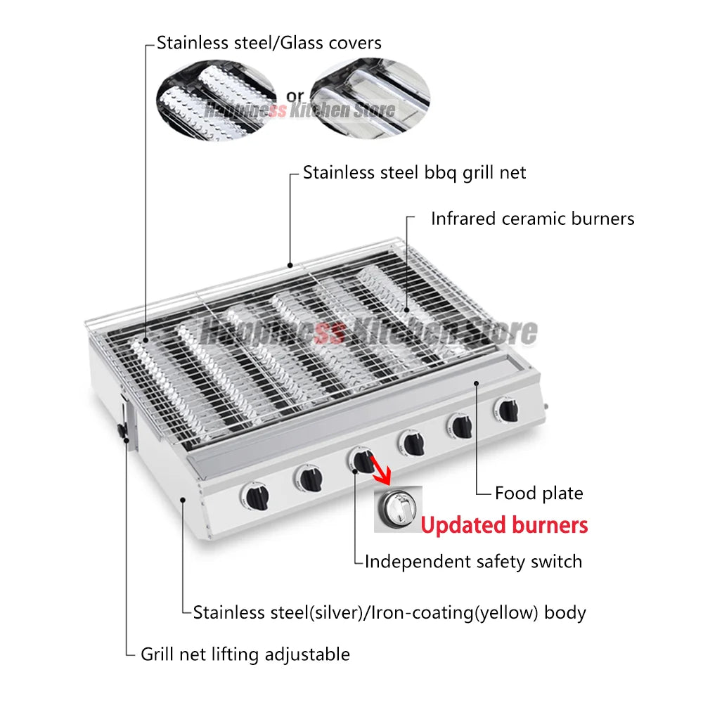 Smokeless Gas Grill & Stove