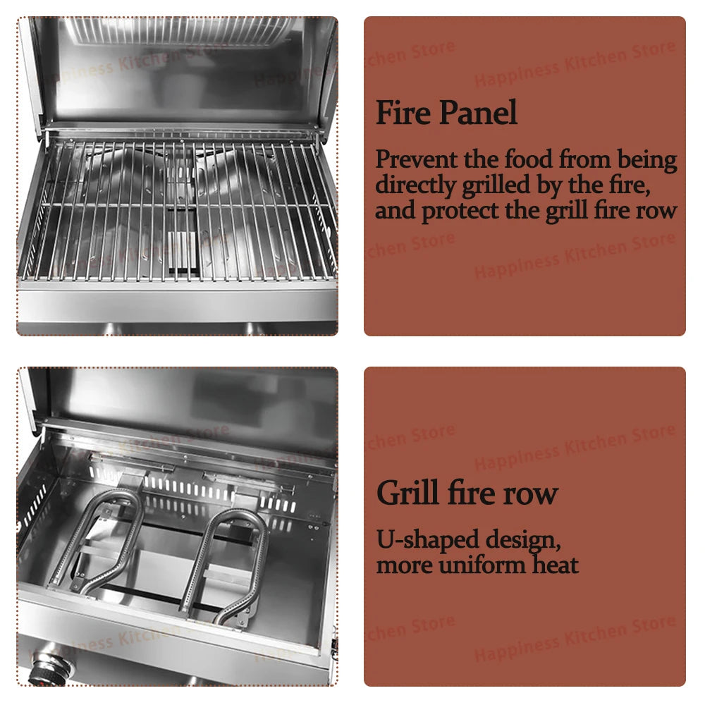 Barbecue Grill Stove - 2-Burner