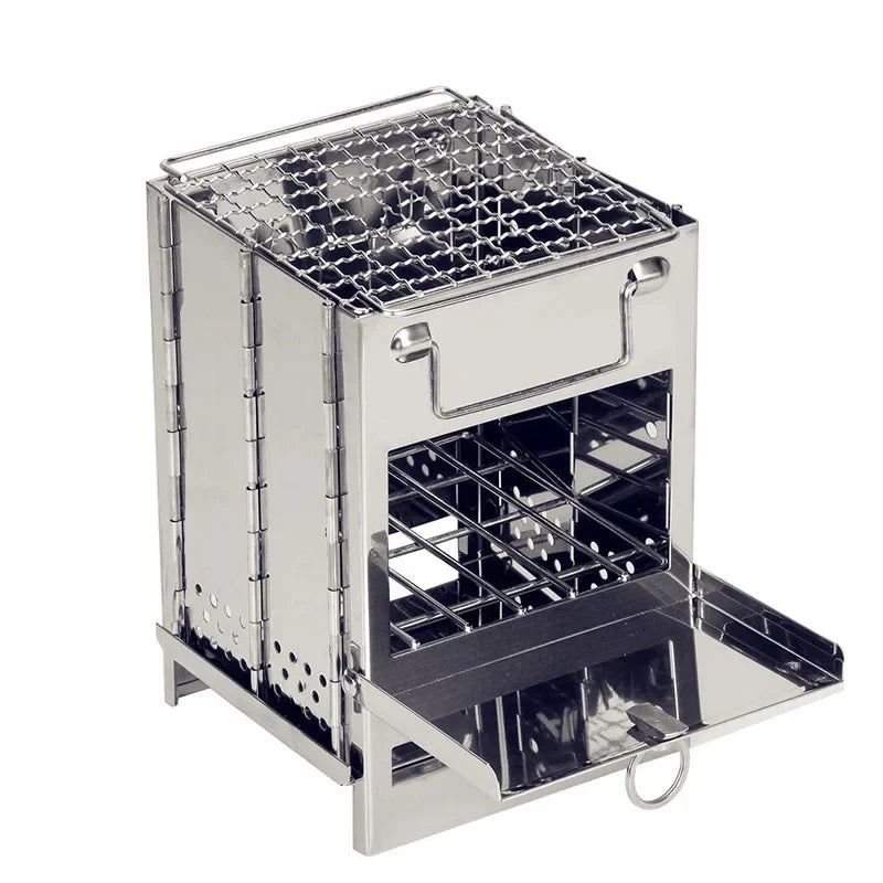 Portable Outdoor Square Firewood Stove