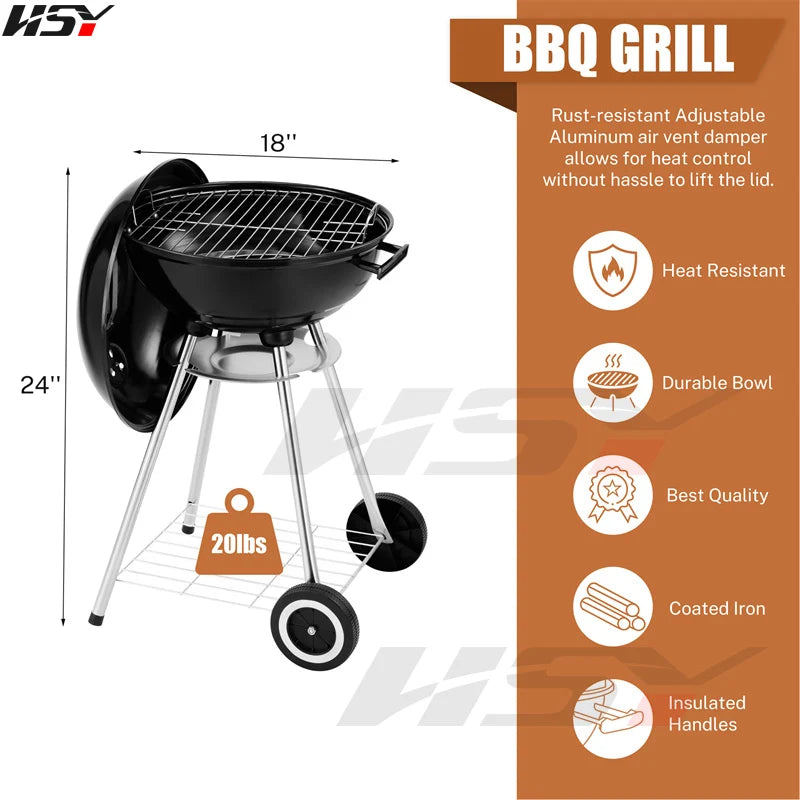 Kettle Charcoal Grill 18 Inch