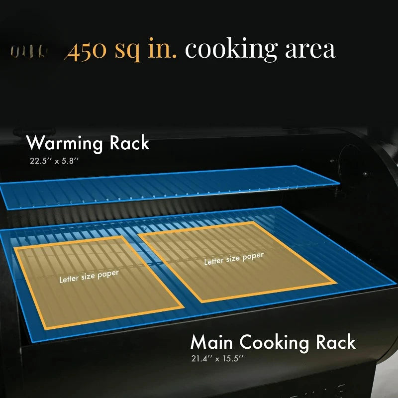 Wood Pellet Grill & Smoker 6-in-1 BBQ Grill