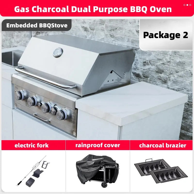 Embedded Built-in Gas Grill Head