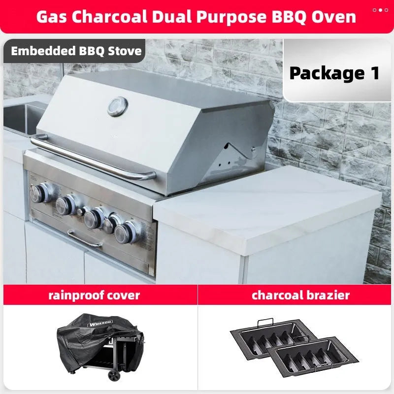 Embedded Built-in Gas Grill Head