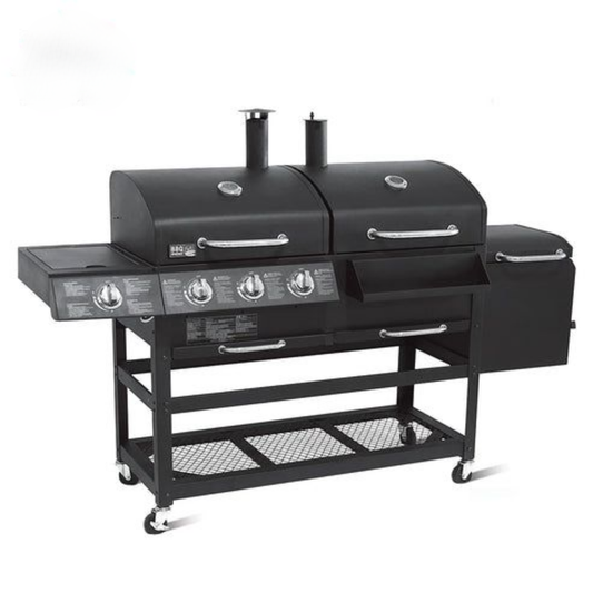KEYO Gas & Charcoal BBQ Grills With 4 Burner