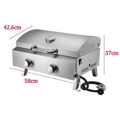 Barbecue Grill Stove - 2-Burner