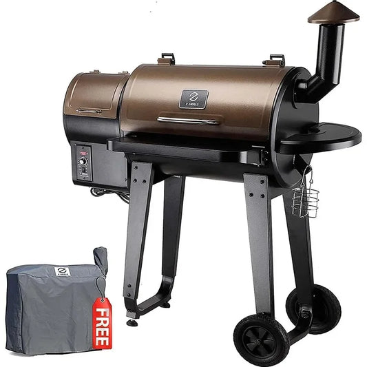 Wood Pellet Grill &amp; Smoker 6-in-1 BBQ Grill