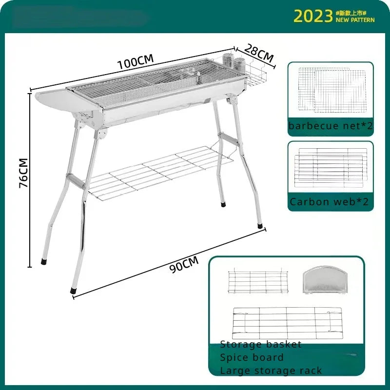 Charcoal Grill - Stainless Steel