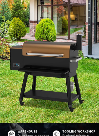 TOC Premium Trolley Wood Pellet Grill & Smoker