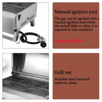 Barbecue Grill Stove - 2-Burner