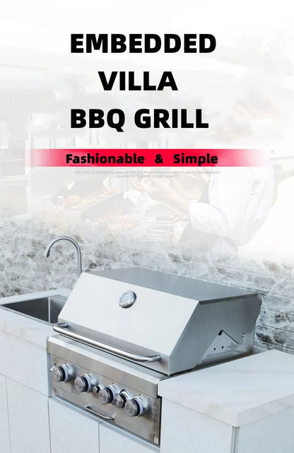 Embedded Built-in Gas Grill Head