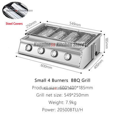 Smokeless Gas Grill & Stove