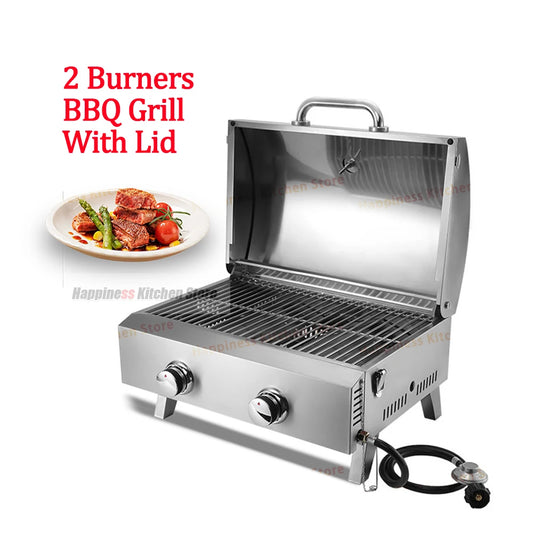 Barbecue Grill Stove - 2-Burner