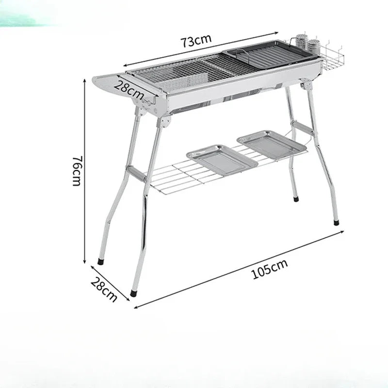 Charcoal Grill - Stainless Steel