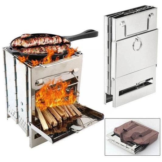 Portable Outdoor Square Firewood Stove