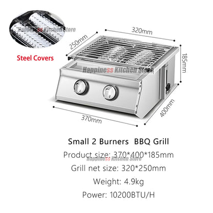 Smokeless Gas Grill & Stove