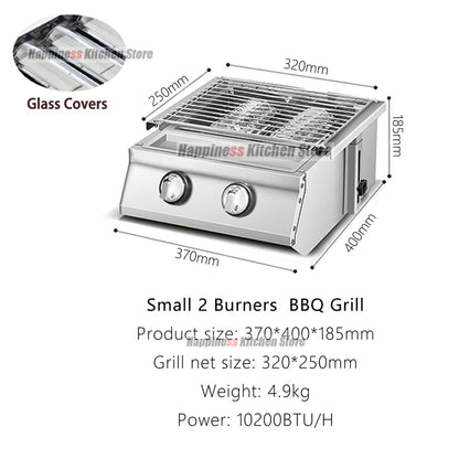 Smokeless Gas Grill & Stove